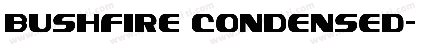 Bushfire Condensed字体转换